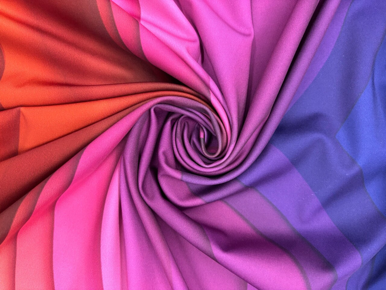 1 Yard Wave Illusion 80% Polyester, 20% Spandex Fabric Swimwear Dancewear Activewear 58"/60" Width